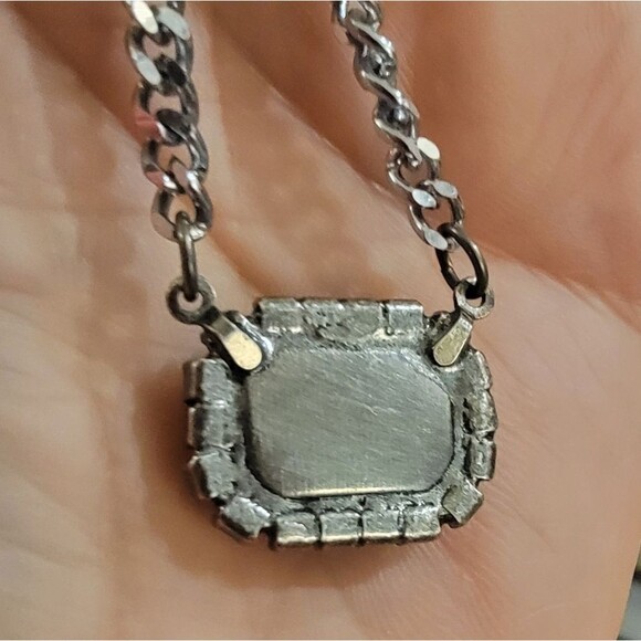 #Sabika Summer 2023 Rect Grace Necklace Purple Emerald Cut #NWOT - Picture 7 of 8